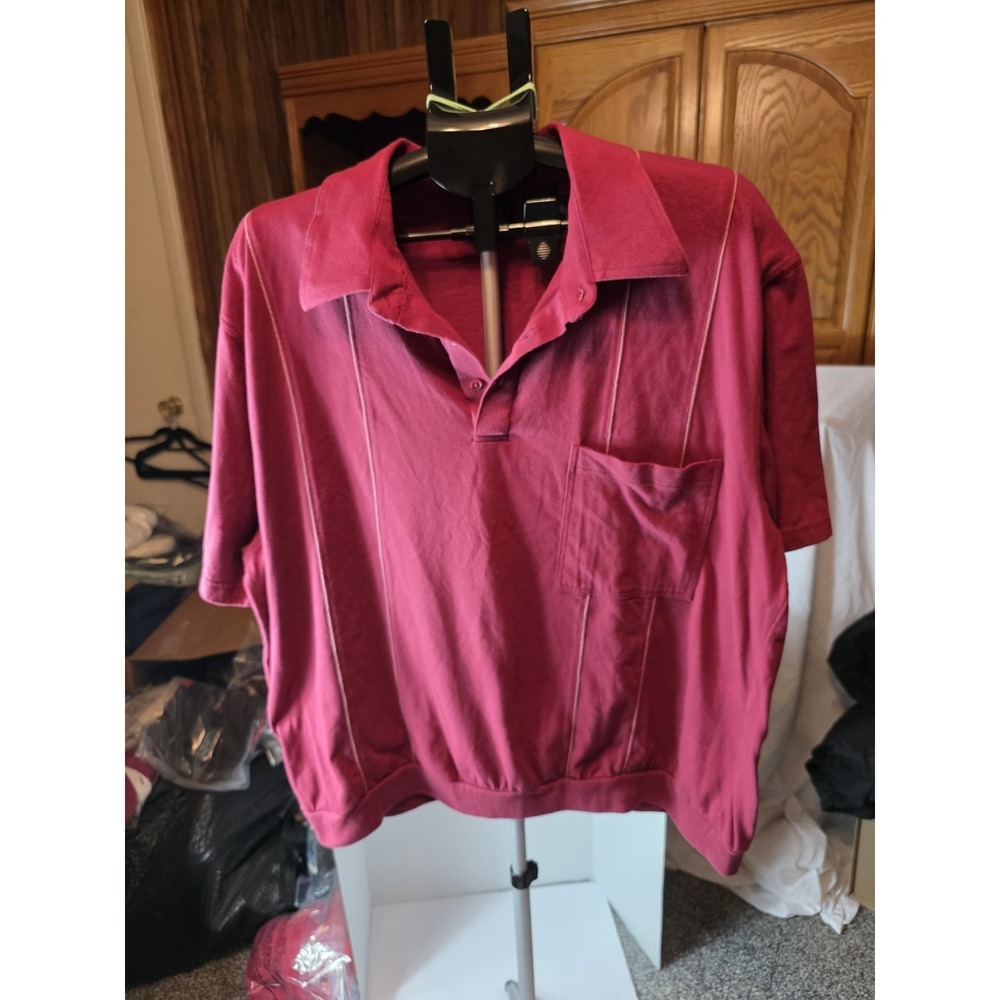Vintage John Blair Polo Short Sleeve Banded Hem Size 2 XL. Retro Grandpa, Dad